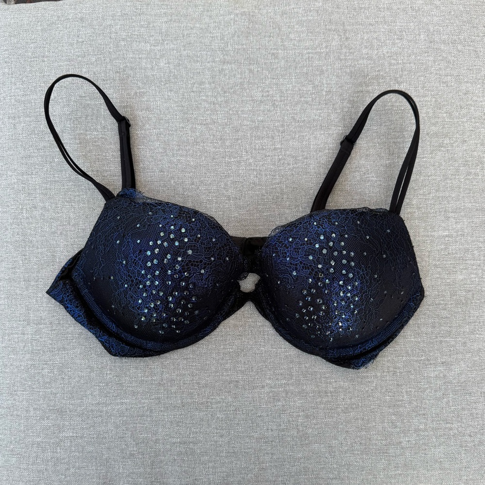 Victoria's Secret Midnight Blue Sequin Bra